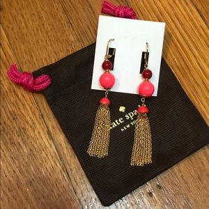 Kate Spade “That’s a Wrap” tassel earrings